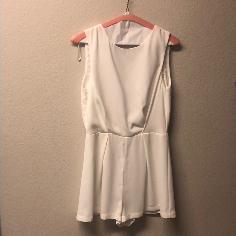 White lace romper
